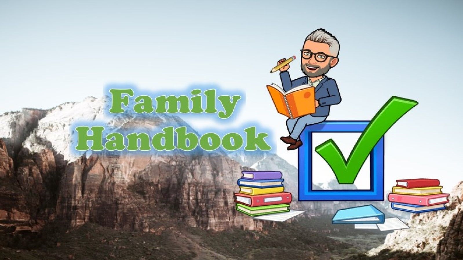 Family Handbook Image of Principal Nelson Bitmoji